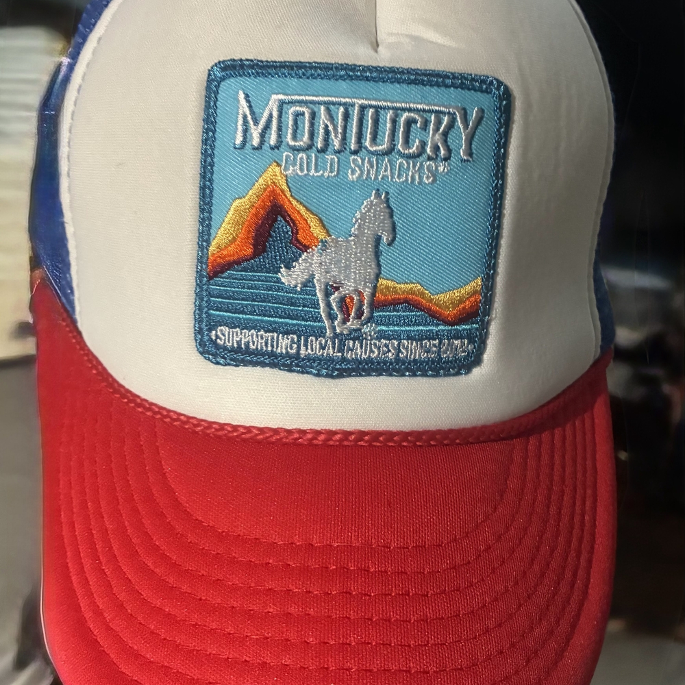 Monlucky Red and Blue Trucker Hat